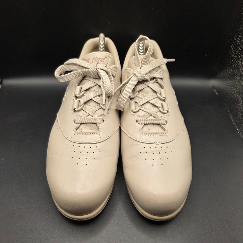 SAS Free Time Women 8.5S Bone Leather Walking Shoes Sneakers Made in USA Comfort - Picture 9 of 11